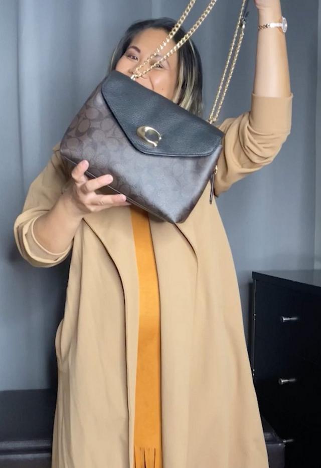 COACH OUTLET KRISTY SHOULDER BAG UNBOXING 