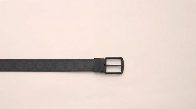 COACH®  Plaque Buckle Cut To Size Reversible Belt, 38 Mm