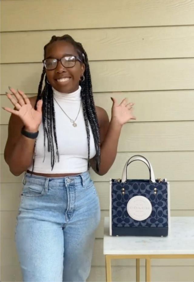 COACH® Outlet | Dempsey Tote Bag 22 In Signature Jacquard COACH® Outlet | Dempsey Tote Bag 22 In Signature Jacquard