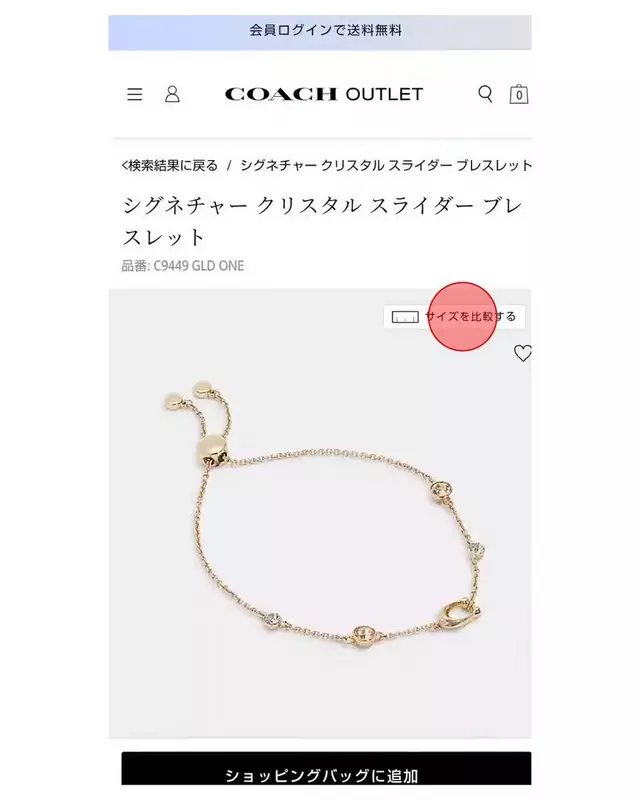 COACH 「ミニ ティー ローズ クラスター スライダー