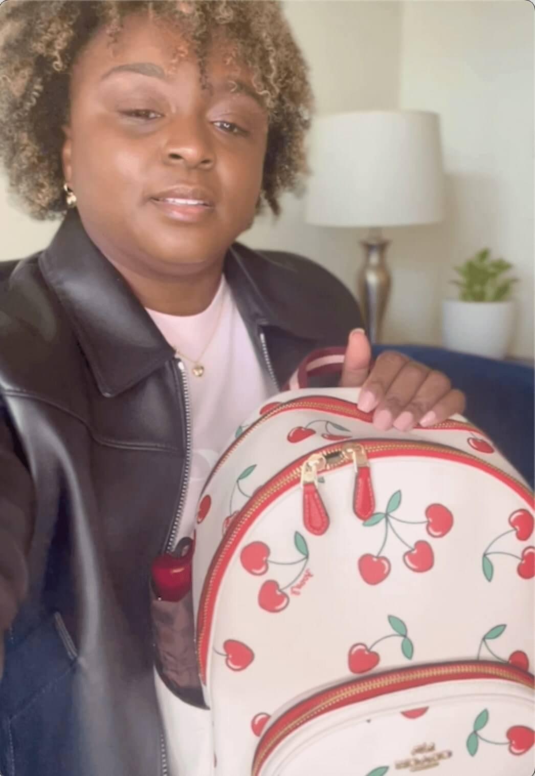 COACH® Outlet | Court Backpack In Signature Canvas With Tiger